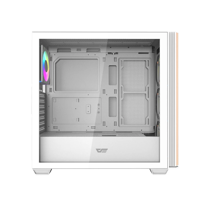 DARKFLASH DS900WS vidēja torņa balts korpuss ar 4 ARGB ventilatoriem