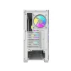 DARKFLASH DS900WS vidēja torņa balts korpuss ar 4 ARGB ventilatoriem