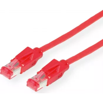 Dätwyler CAT 6 SSTP bezhalogēnu savienojuma kabelis, RJ-45 tēviņš uz RJ-45 tēviņš, 3 m, sarkans 21.05.0031