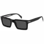DAVID BECKHAM DB-7126-S-807 Saulesbrilles vīriešiem - Melns rāmis, pelēkas lēcas 51mm