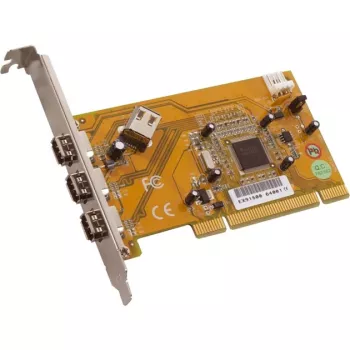 Dawicontrol DC-1394 PCI Express FireWire 400 adaptera karte ar 2 ārējiem + 1 iekšējo portu, VIA VT6306, Low-Profile kronšteins