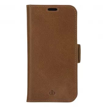 dbramante1928 Copenhagen Slim uzliekamais maciņš Apple iPhone 13 Pro Max, graudaina āda, gaiši brūns