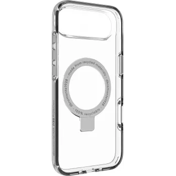 dbramante1928 Iceland Ultra aizmugurējais vāciņš mobilajam telefonam ar statīvu, saderīgs ar MagSafe, D3O, plastmasa, caurspīdīgs, Apple iPhone Air