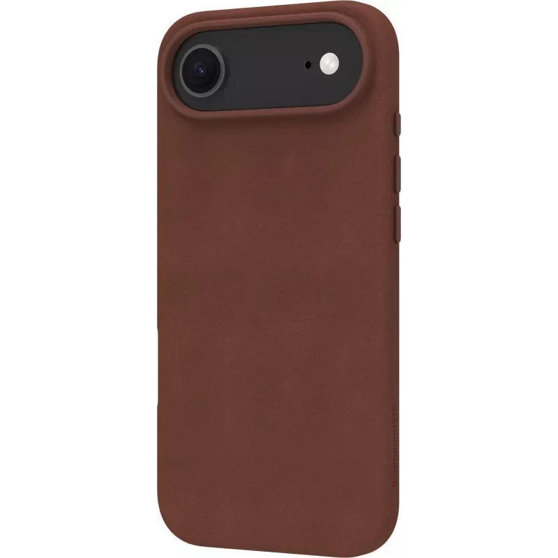 dbramante1928 Lynge Flip Case mobilajam telefonam - saderīgs ar MagSafe - īsta āda - tumši dzeltenbrūns - Apple iPhone Air