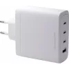 DBRAMANTE1928 Re-Charge GaN sienas lādētājs 140W – 4 izejas porti (3x USB-C, 1x USB-A) – balts
