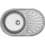 DEANTE 1-Bowl Stainless Steel Kitchen Sink with Drainer 780x430 mm Brushed