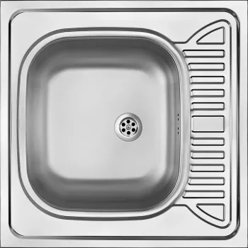 DEANTE 1-Bļodas Nerūsējošā Tērauda Virtuves Izlietne ar Žāvētāju - Virsmas Montāža - 780 x 435 mm