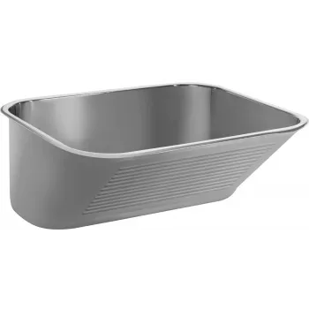 DEANTE 1-Bowl Utility Sink - Recessed or Wall-Mounted, Stainless Steel AISI 304, 500x400 mm