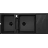 DEANTE 2-Bowl Magnetic Granite Composite Kitchen Sink with Drainer - Graphite