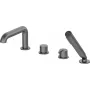 DEANTE 4-Hole Bathtub Mixer with Shower Set - Matte Black