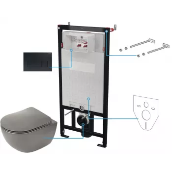DEANTE 6-in-1 Slēptās tualetes komplekts