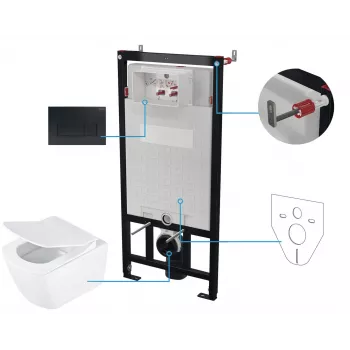 DEANTE 6-in-1 Slēptās tualetes komplekts