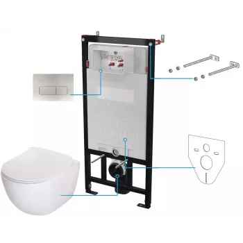 DEANTE 6-in-1 Slēptās tualetes komplekts