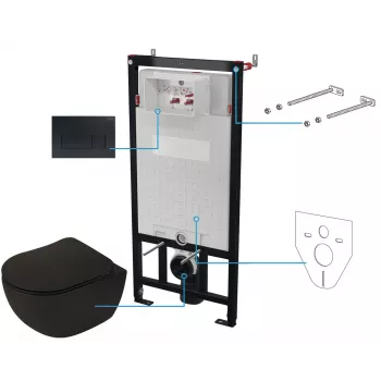 DEANTE 6-in-1 Slēptās tualetes komplekts