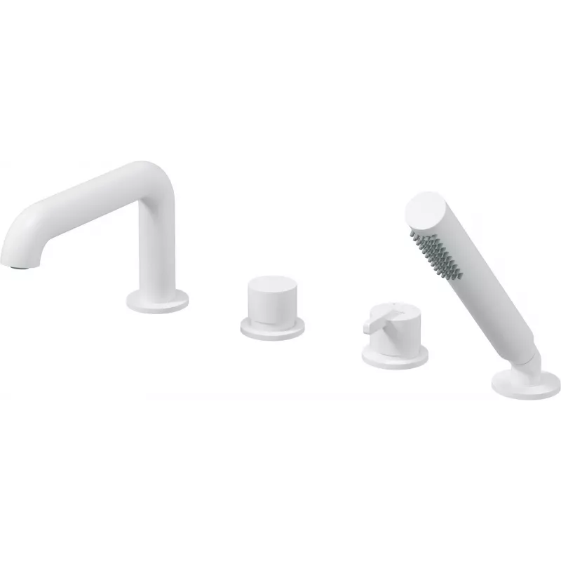 DEANTE Arnika 4-Hole Bath Mixer with Shower Set Chrome Brass