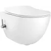 DEANTE CBP 6WPW Piekarināmais Bidet Tualetes Pods ar Integrētu Maisītāju, Balts, Mīkstas Aizvēršanās Sēdeklis