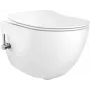 DEANTE CBP 6WPW Piekarināmais Bidet Tualetes Pods ar Integrētu Maisītāju, Balts, Mīkstas Aizvēršanās Sēdeklis