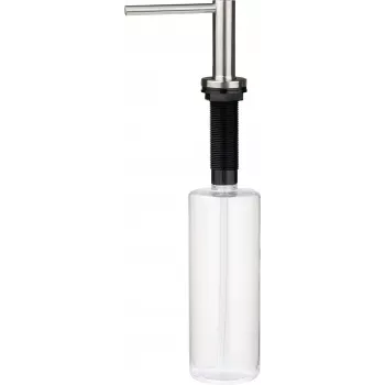 DEANTE Trauku mazgāšanas līdzekļa dozators ar sūkļa turētāju, 380 ml, melns