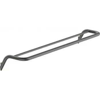 DEANTE Dubultais dvieļu žāvētājs sienas montāžai, nerūsējošais tērauds, matēts melns, 450 mm Orea