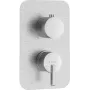 DEANTE Ārējais elements maisītāja kastei - Hroms, Kvadrātveida rozete, Viena svira, Keramikas kārtridžs 35 mm