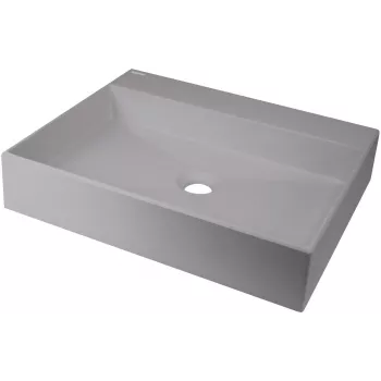 DEANTE Granīta kompozīta virsmas izlietne ar noteku - 500x400 mm Grafīta melna