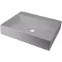 DEANTE Granīta kompozīta virsmas izlietne ar noteku - 500x400 mm Grafīta melna