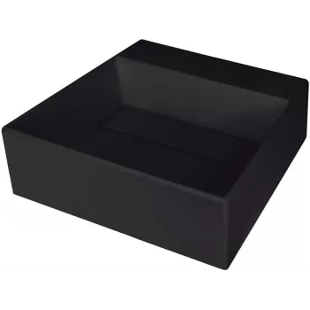 DEANTE Granīta kompozīta vienas bļodas virtuves izlietne ar jaucējkrāna atveri - vāks, melna, 45 cm minimālais skapja platums