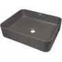 DEANTE Granīta virsmas izlietne melna 620x440mm