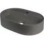 DEANTE Granite Countertop Washbasin with Faucet Island - Oval - Anthracite Grey