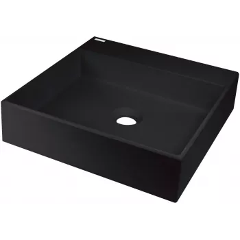 DEANTE Granīta virsmas izlietne ar jaucējkrāna atveri - 400x400 mm - Bēša