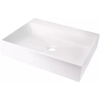 DEANTE Granīta virsmas izlietne ar jaucējkrāna atveri - 500x400 mm Antracīta pelēka