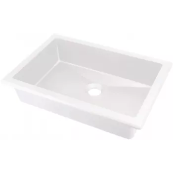 DEANTE Granīta zemmontāžas/iegremdējama izlietne Bēša 580x440 mm