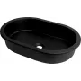 DEANTE Granīta iegremdējamā/ieliekamā izlietne Titanium Black 460x410 mm