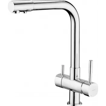 DEANTE virtuves jaucējkrāns ar ūdens filtru BCH_065M - 3-virzienu pulēts hroms