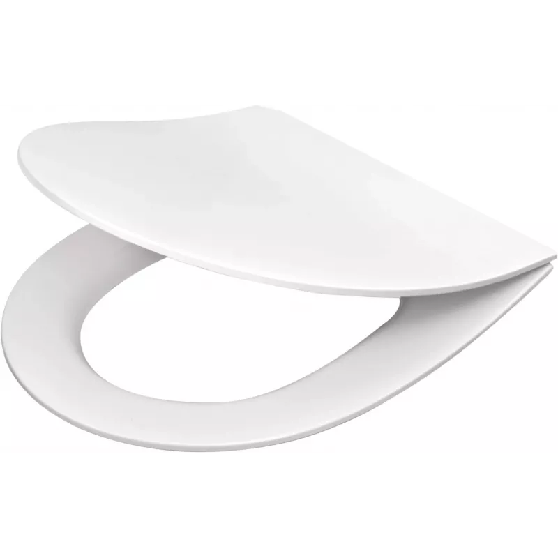 DEANTE Slim Soft-Close Toilet Seat D-Shape White Duroplast