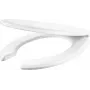 DEANTE Soft-Close Toilet Seat with Duroplast Material, Adjustable Hinges, White Glossy Finish