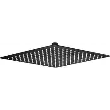 DEANTE Tērauda Dušas Galva 250x250 mm - Kvadrātveida Lietus Dušas Galva ar Pretkaļķa Silikona Sprauslām, Pulēts Hroms