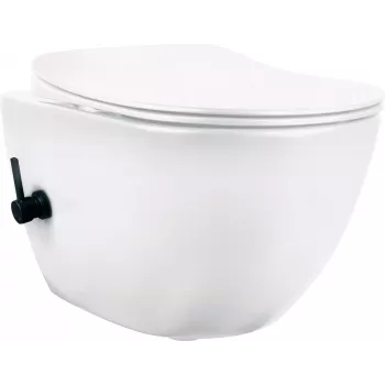 DEANTE Tualete ar Bidet Funkciju - ar Maisītāju, Stāvoša, Dubultā Skalošana, Balta