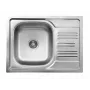 DEANTE ZEX 311A 1-Bowl Nerūsējošā tērauda virtuves izlietne ar noteku, AISI 304, satīna apdare, 780x435 mm