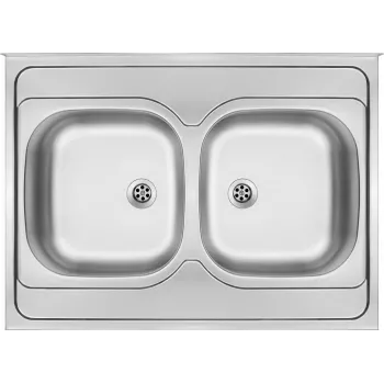 DEANTE ZM6 320N 2-Bowl Nerūsējošā tērauda virsmas uzstādīšanas izlietne 800x600 mm