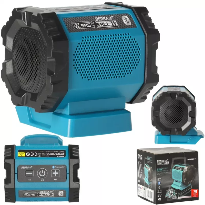 DEDRA DED7004 pārnēsājams Bluetooth skaļrunis 20W zils IPX5 TWS FM USB-C