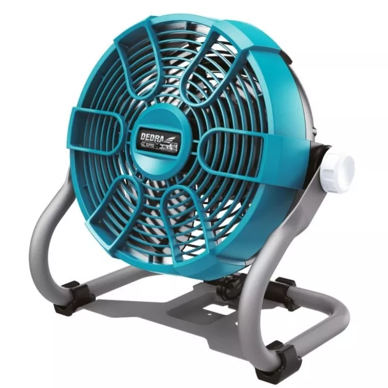 DEDRA DED7074 18V bezvada ventilators 230mm 3 ātrumi ar pakarināmo āķi un statīva stiprinājumu