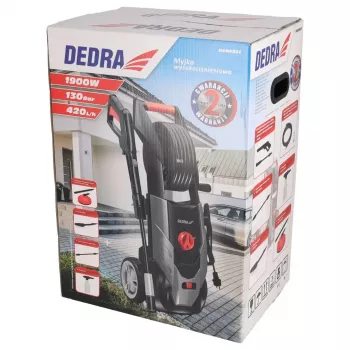DEDRA DED8821 2100W Augstspiediena mazgātājs 150 bar ar Turbo sprauslu, 450 L/h, Auto Stop, mazgāšanas līdzekļa tvertne