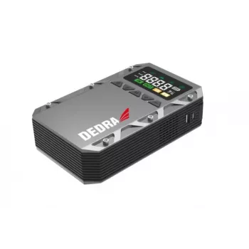 DEDRA Jump Starter Power Bank 12000 mAh LCD with Air Compressor