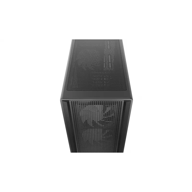 Deepcool CC550 4F Mid Tower korpuss, 4x 120mm LED ventilatori, rūdīts stikls, melns
