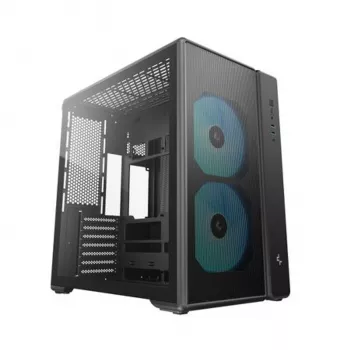 Deepcool CG590 MESH 2F vidēja torņa korpuss - melns, rūdīts stikls, 2x120mm ventilatori