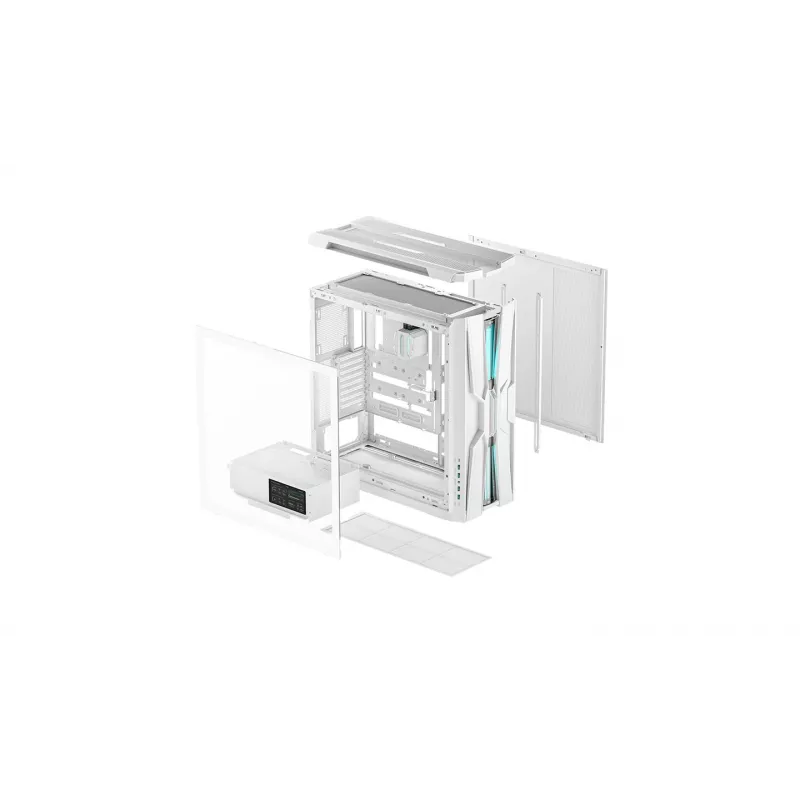 Deepcool GENOME III White Full-Tower korpuss ar integrētu 360mm šķidruma dzesēšanu