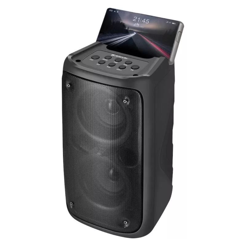 Defender Boomer 20 Bluetooth skaļrunis 20W ar gaismu, FM, USB, AUX, mikrofonu