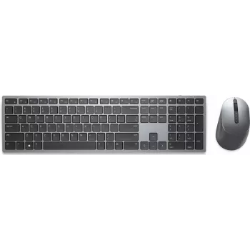 Dell KM7321W Premium bezvadu klaviatūras un peles komplekts - RF 2,4 GHz un Bluetooth 5.0, pilna izmēra, Titan Gray 02HHJ