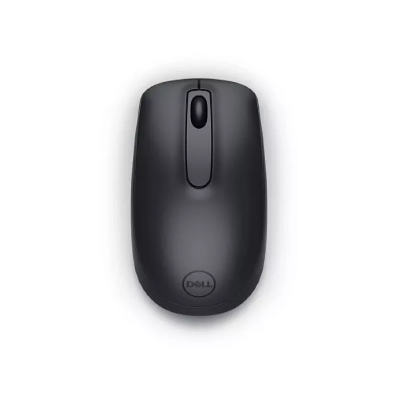 Dell WM118 bezvadu optiskā pele - 2,4 GHz - Melna